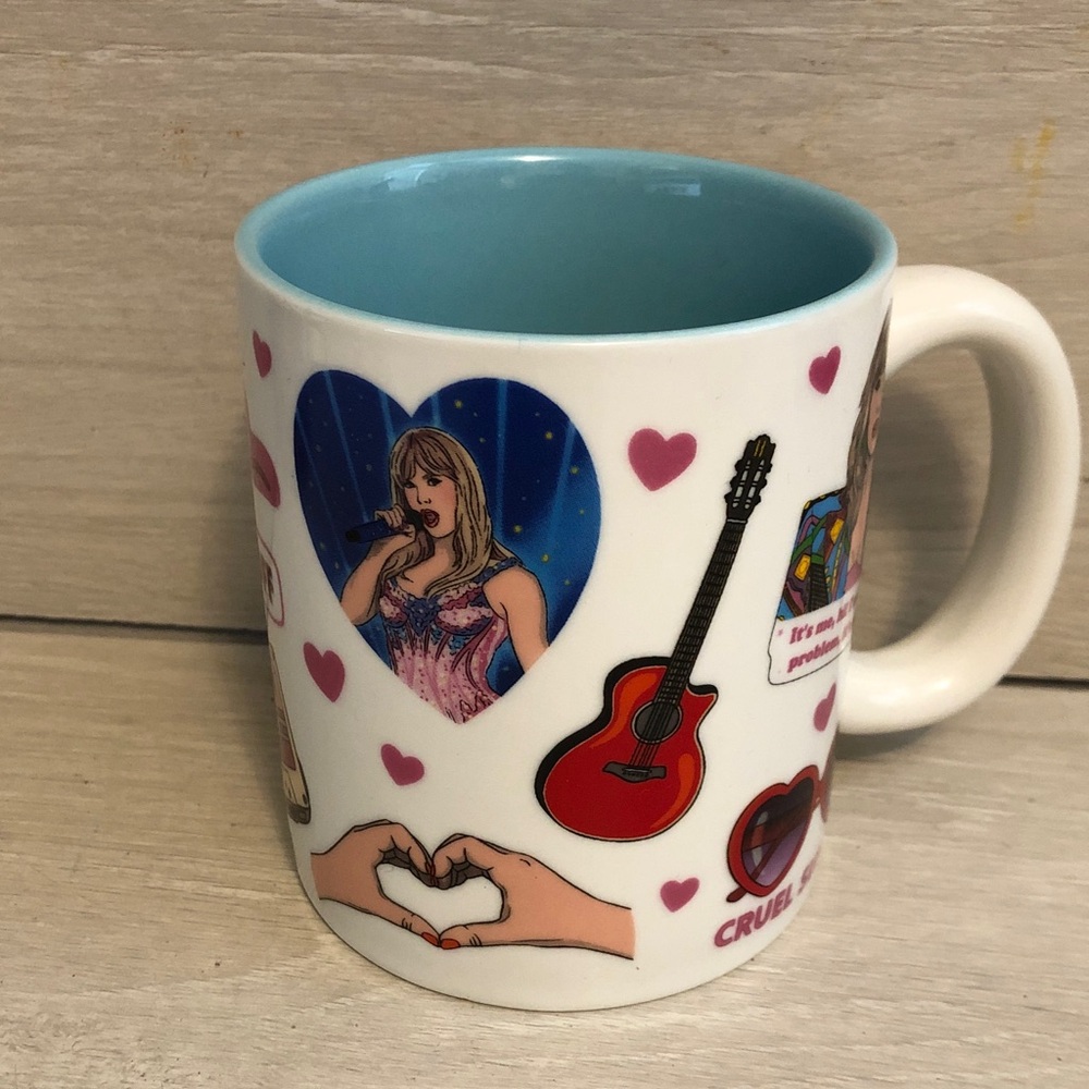 Taylor Swift All Over Print Collage 12oz. 4”Tall Coffee Mug